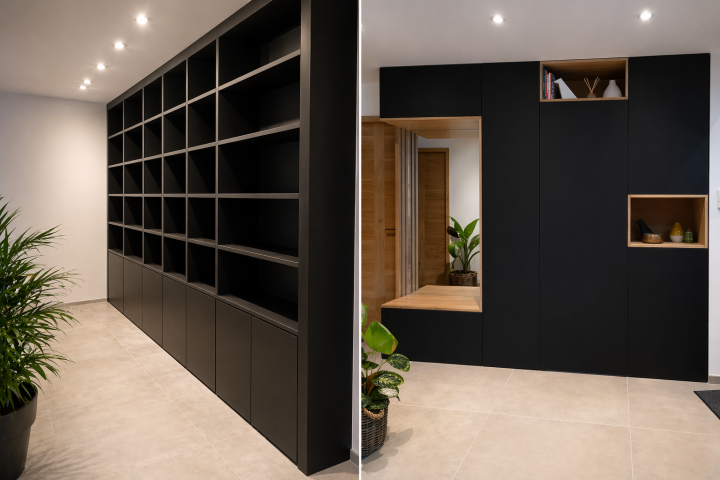 Fabrication sur mesure de bibliothèque 